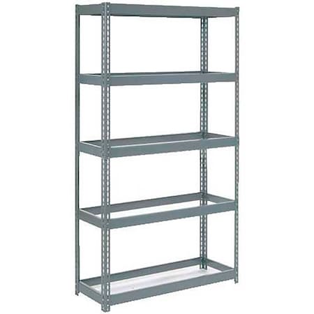 Global Industrial Extra Heavy Duty Shelving 48W x 18D x 72H With 5 Shelves, No Deck, Gray B2296922
